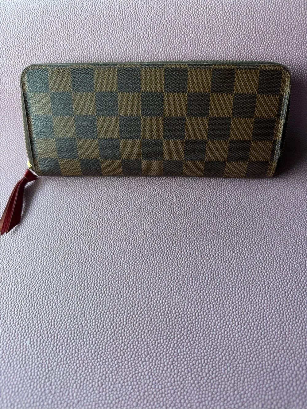 Louis Vuitton Damier Zip Wallet in Brown and Dark Brown